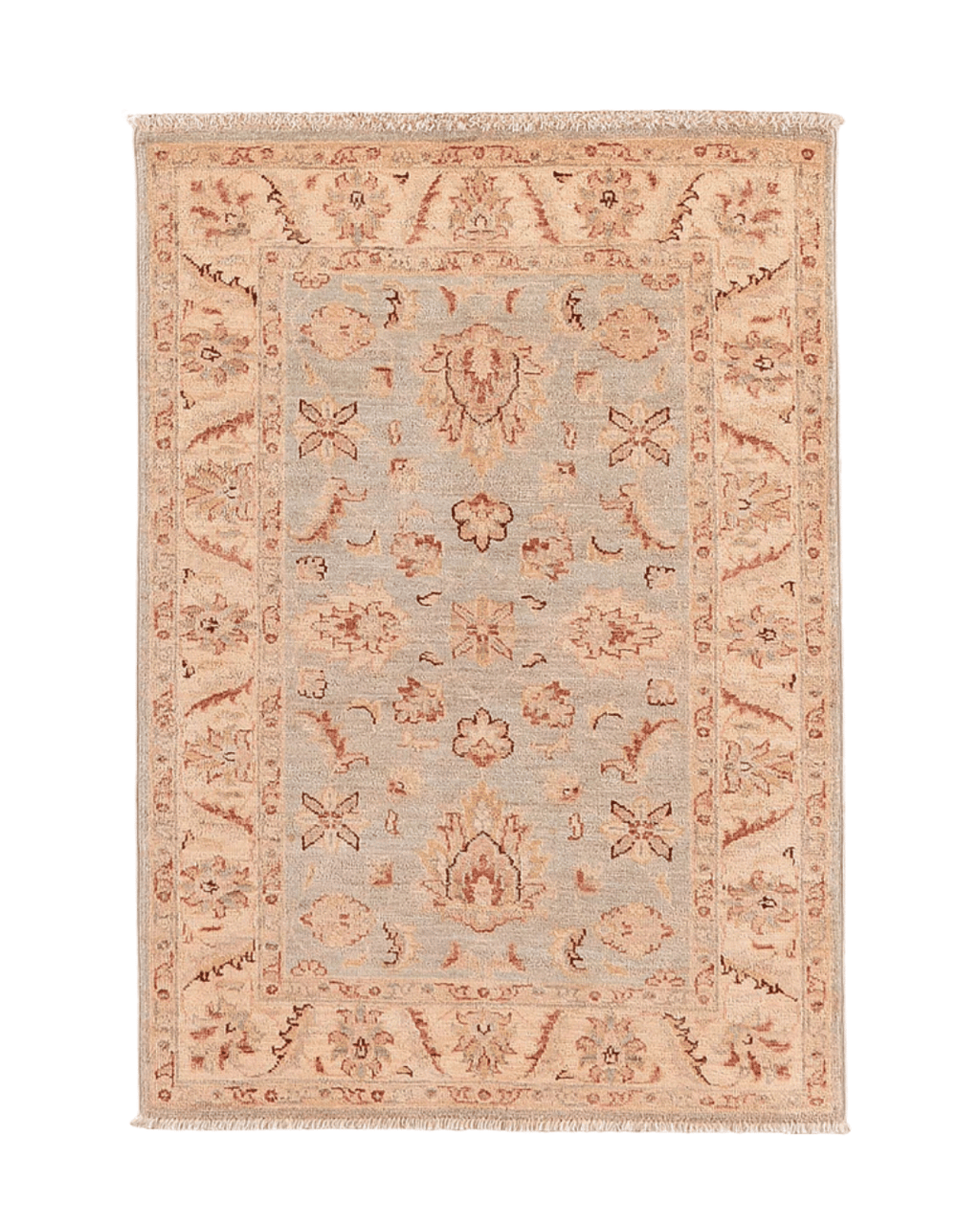 Ushak Hand-Knotted Wool Rug 3' x 4'