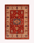 Shirvan Hand-Knotted Wool Rug 5' x 6'