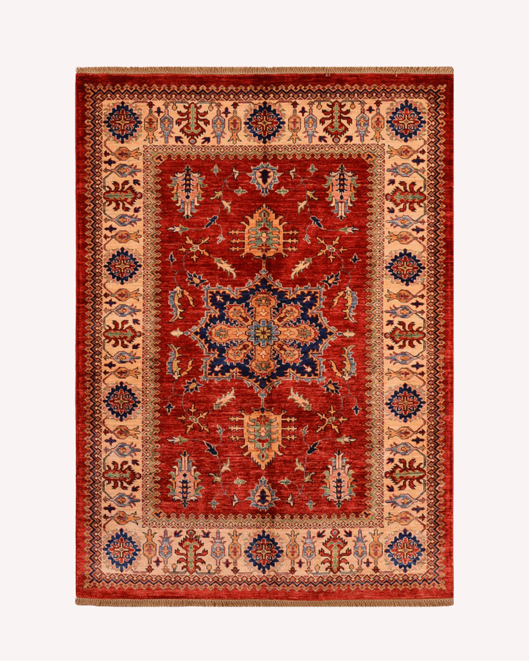 Shirvan Hand-Knotted Wool Rug 5' x 6'