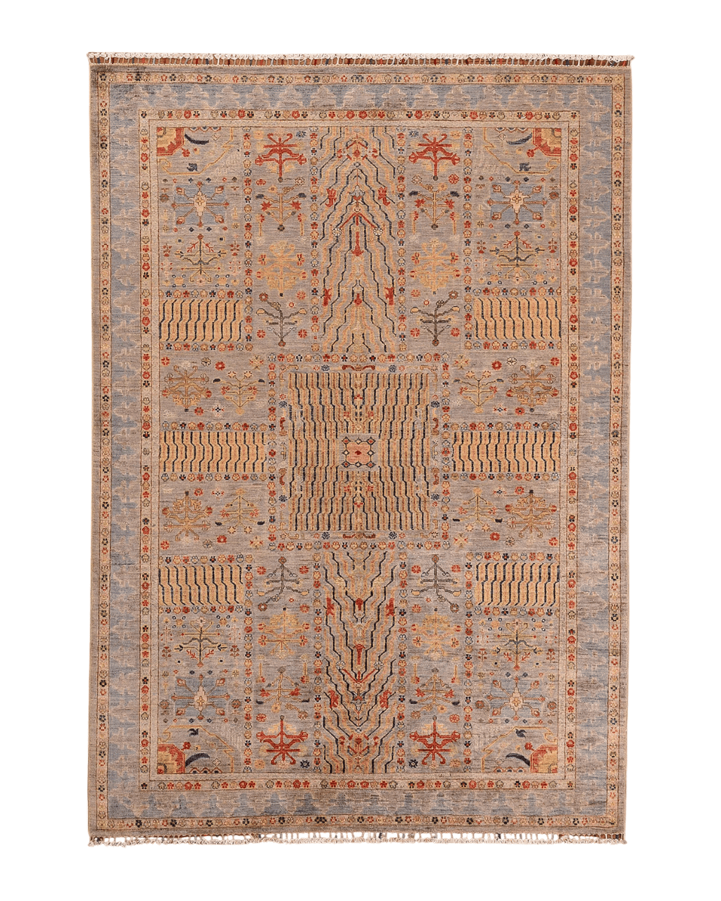 Veziri Hand-Knotted Wool Rug 5' 8" x 8' 2"