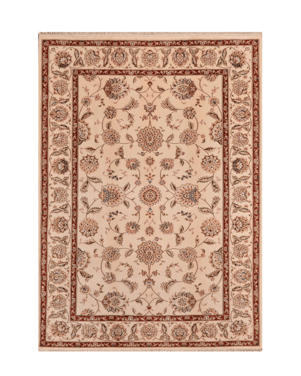 Ottoman Elegance Hand-Knotted Wool Rug 5' 8" x 8' 7"