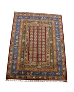 Pazyryk Hand-Knotted Wool Rug 5' 7" x 8' 3"