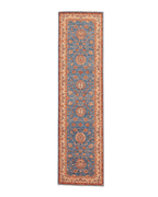Ushak Hand-Knotted Wool Runner 2' x 10'