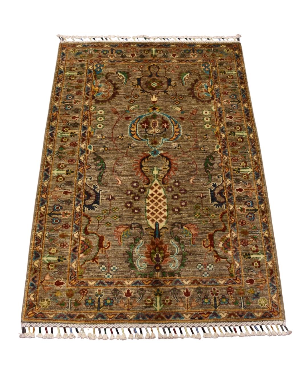 Sultani Hand-Knotted Wool Rug 2' 75" x 4' 1"