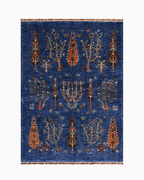 Sultani Hand-Knotted Wool Rug 4' 1" x 6' 1"