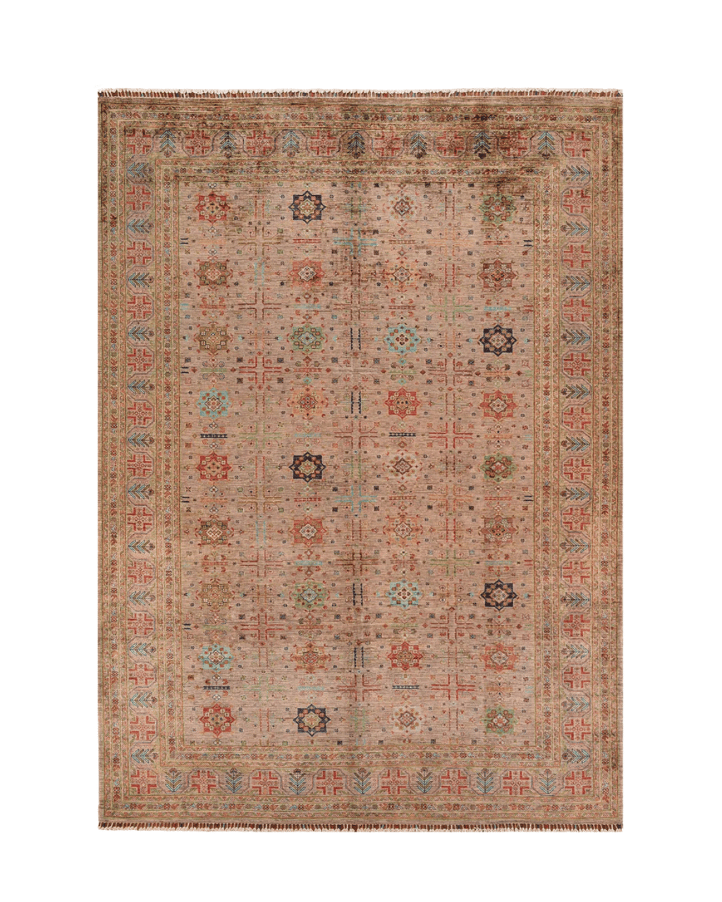 Veziri Hand-Knotted Wool Rug 8' 1" x 11'
