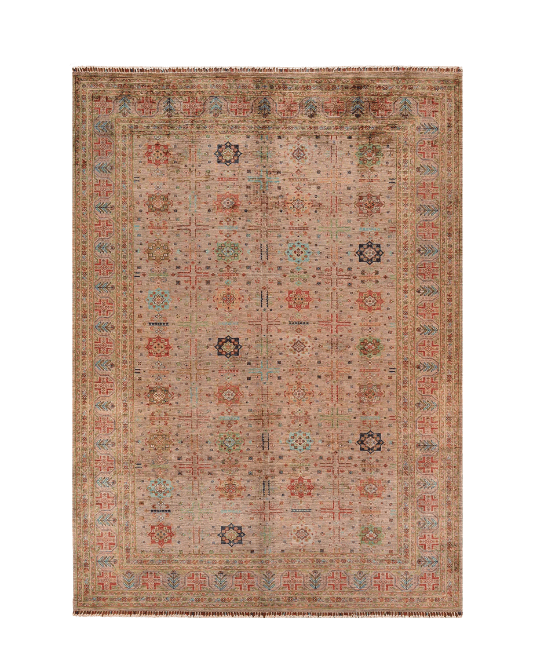 Veziri Hand-Knotted Wool Rug 8' 1" x 11'