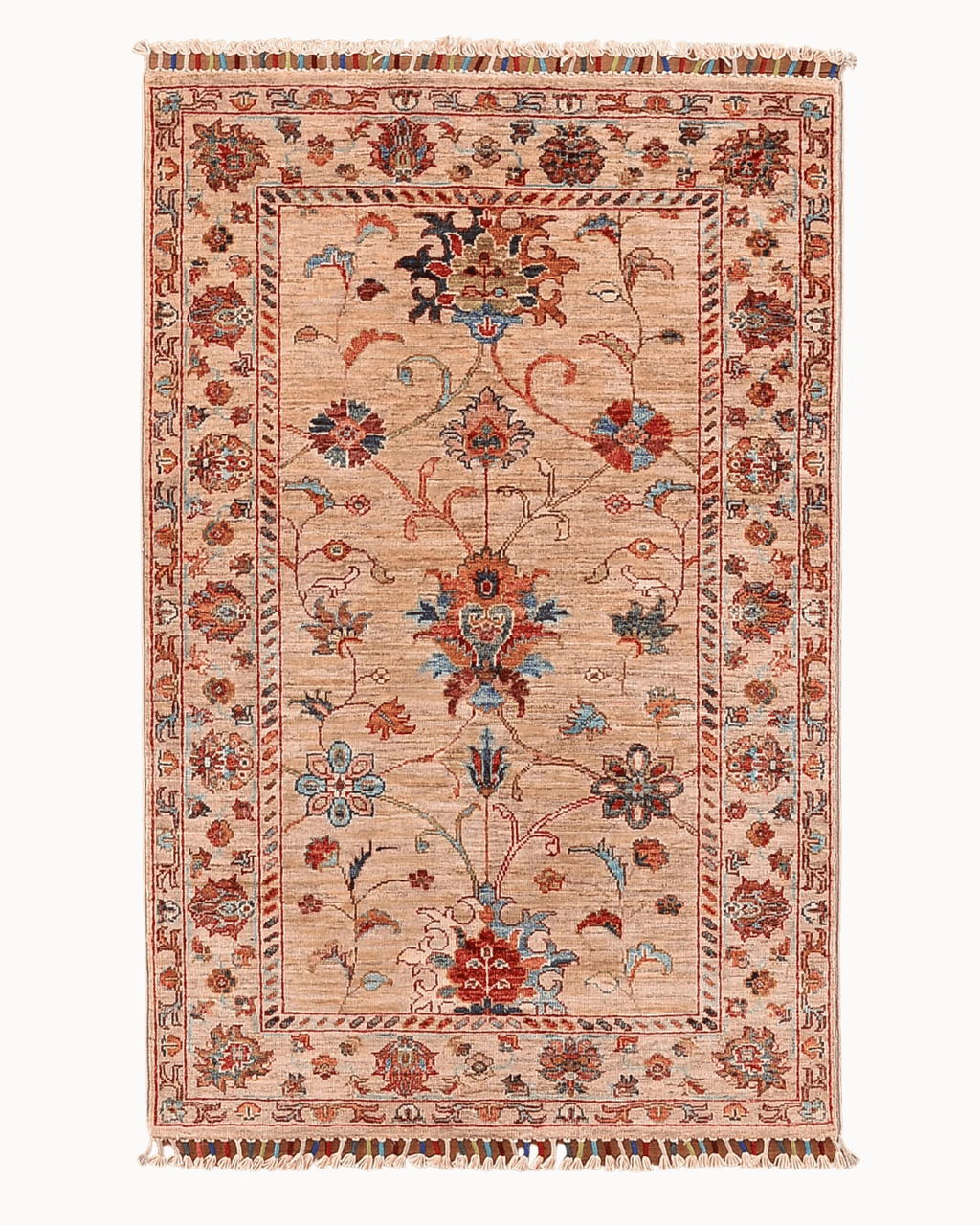 Sultani Hand-Knotted Wool Rug 3' 1" x 4' 7"