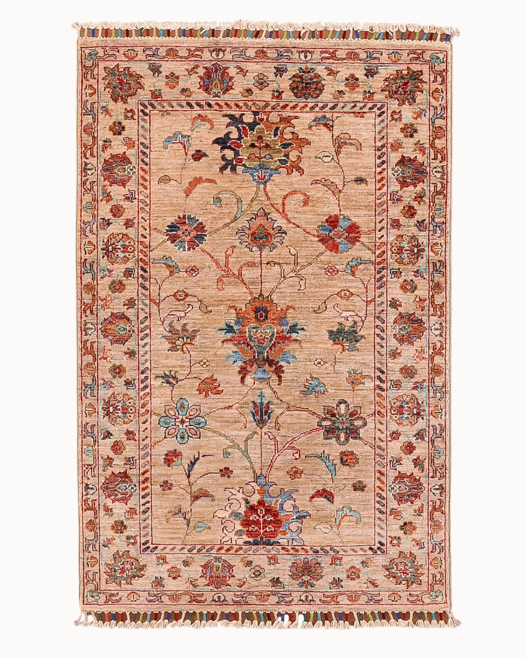 Sultani Hand-Knotted Wool Rug 3' 1" x 4' 7"