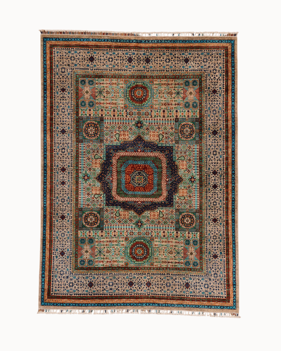 Mamluk Hand-Knotted Wool Rug 5' 9