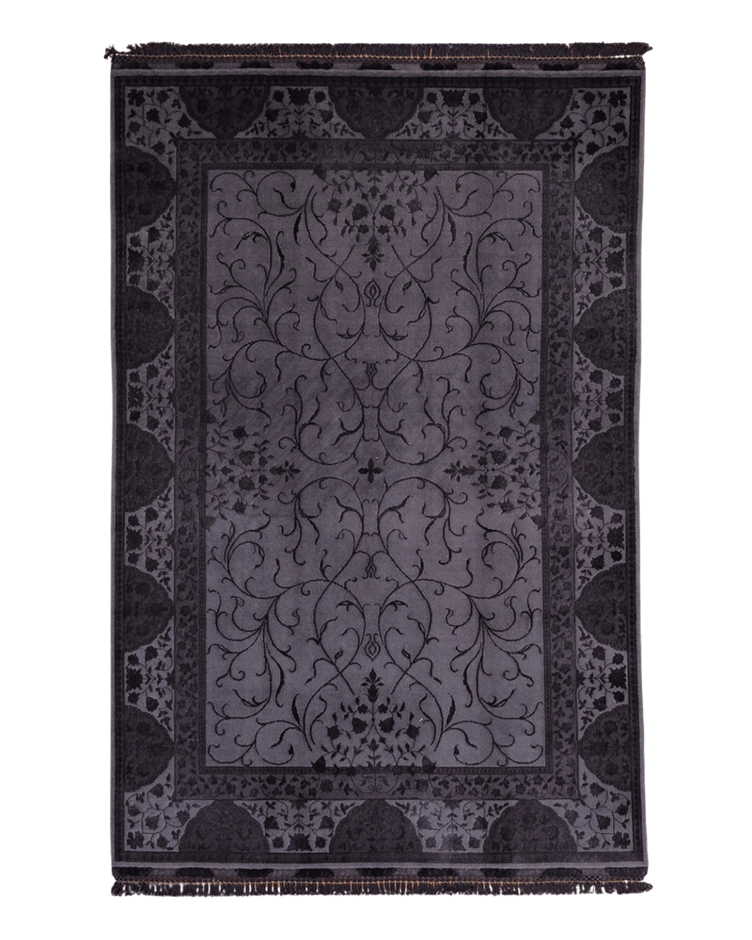 Ottoman Elegance Hand-Knotted Wool Rug 5' 5