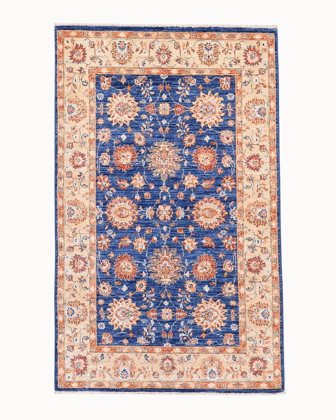Ushak Hand-Knotted Wool Rug 3' x 5'
