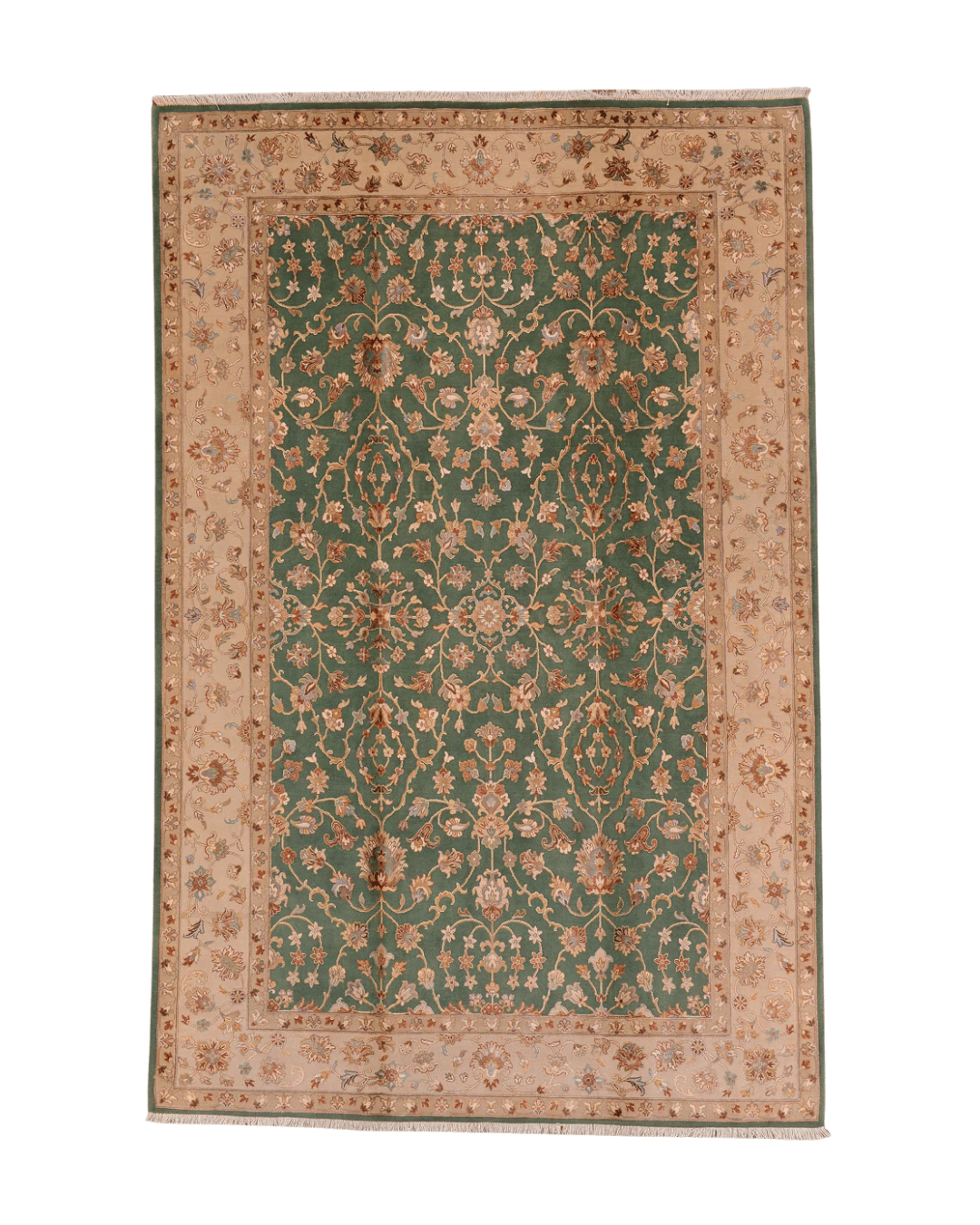 Ottoman Elegance Hand-Knotted Wool Rug 6' 5