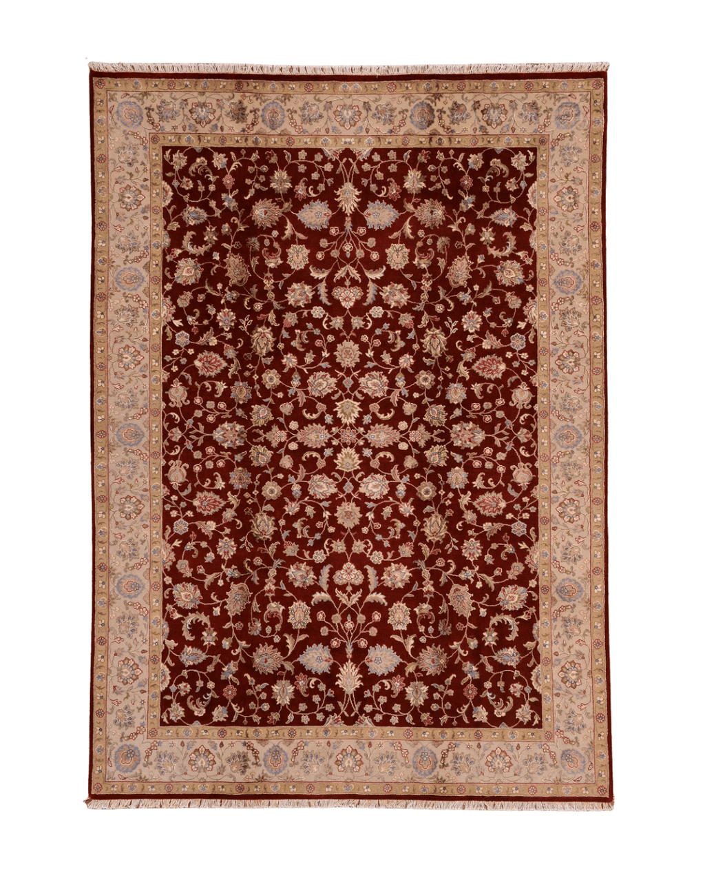 Tapis en laine style afghan 55 x 146 cm