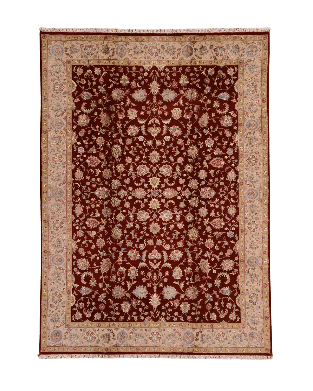 Tapis en laine style afghan 55 x 146 cm