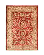 Ushak Hand-Knotted Wool Rug 7' x 10'