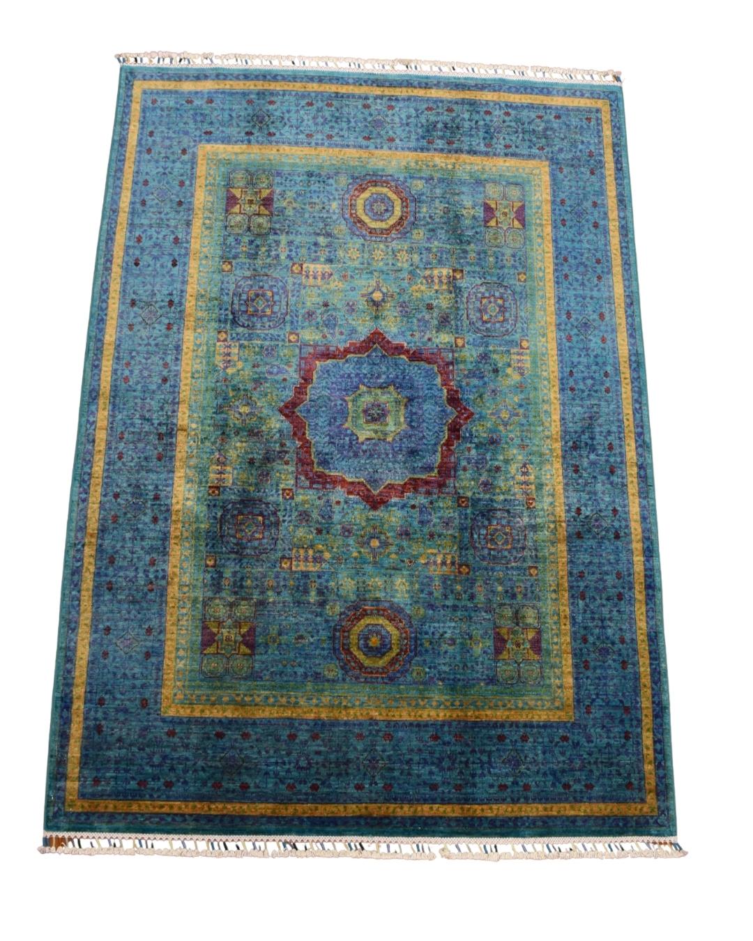 Mamluk Hand-Knotted Wool Rug 4' 9" x 7'