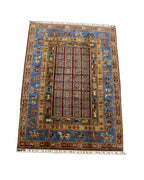 Pazyryk Hand-Knotted Wool Rug 4' 9" x 6' 7"