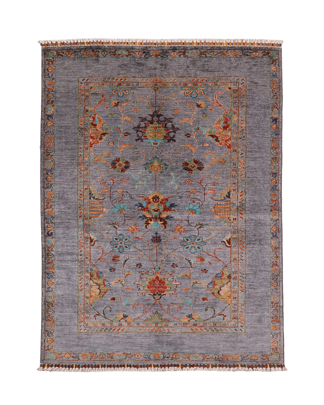 Sultani Hand-Knotted Wool Rug 4' x 6'