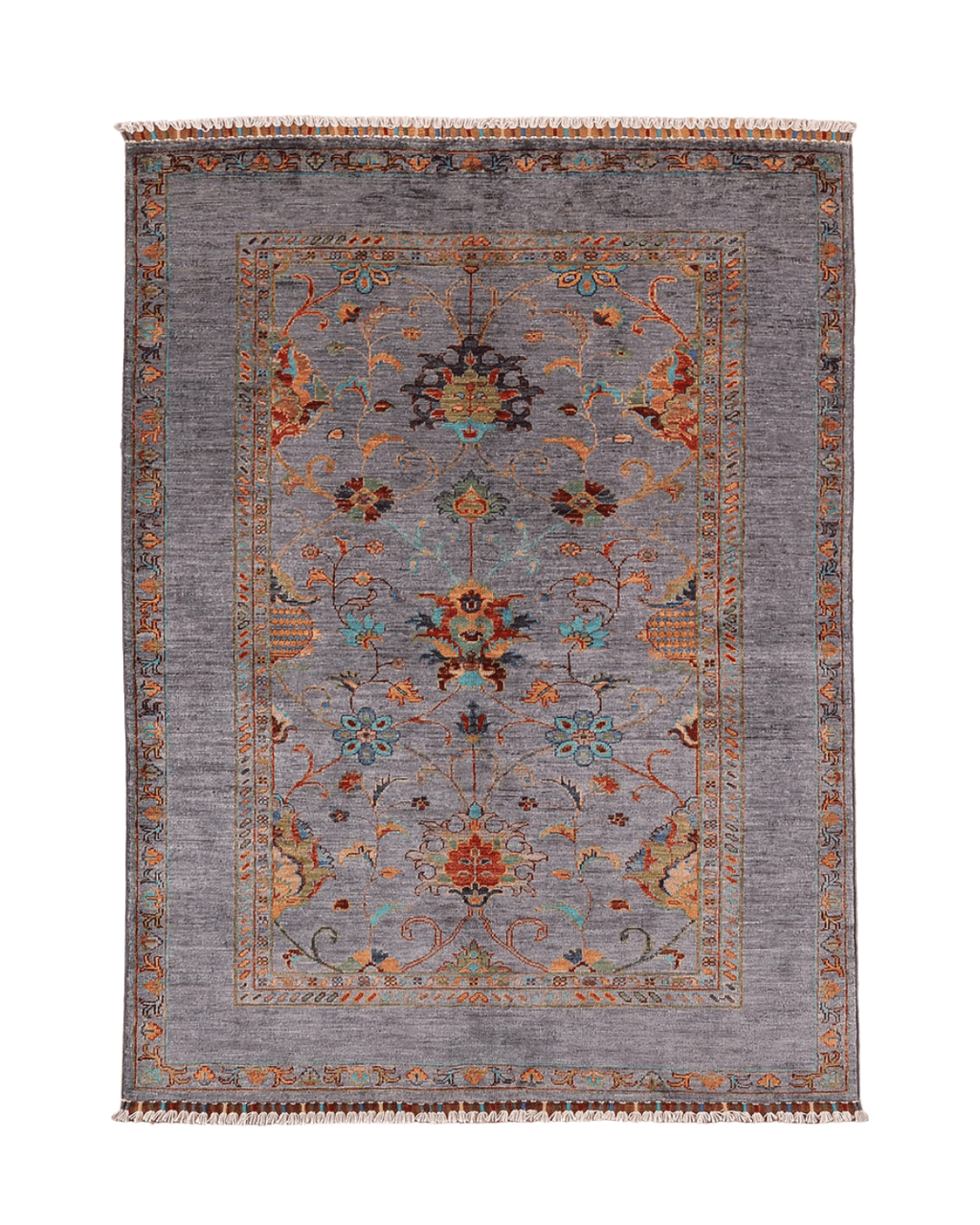 Sultani Hand-Knotted Wool Rug 4' x 6'