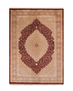 Ottoman Elegance Hand-Knotted Wool Rug 6' 8" x 9' 9"