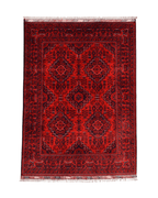 Tapis en laine style afghan 55 x 146 cm