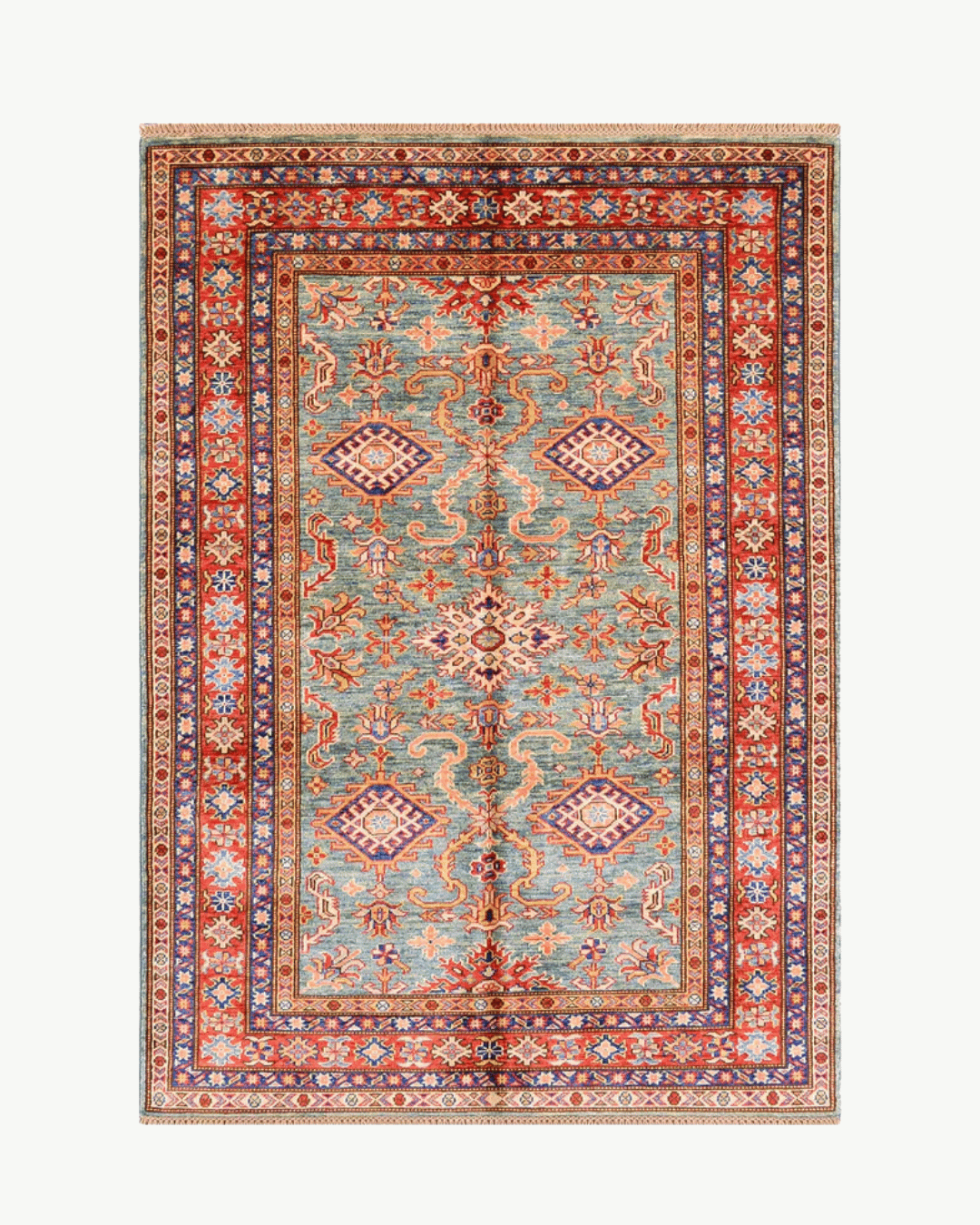 Shirvan Hand-Knotted Wool Rug 3' 9