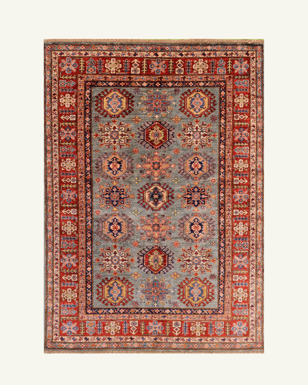 Shirvan Hand-Knotted Wool Rug 5' x 6' 8