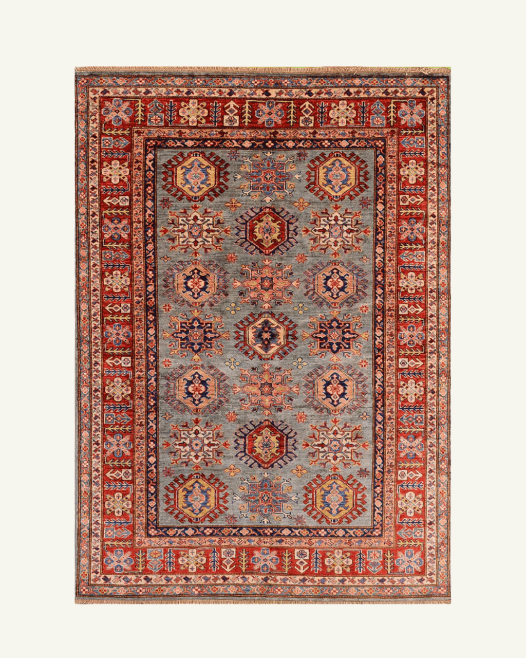 Shirvan Hand-Knotted Wool Rug 5' x 6' 8"