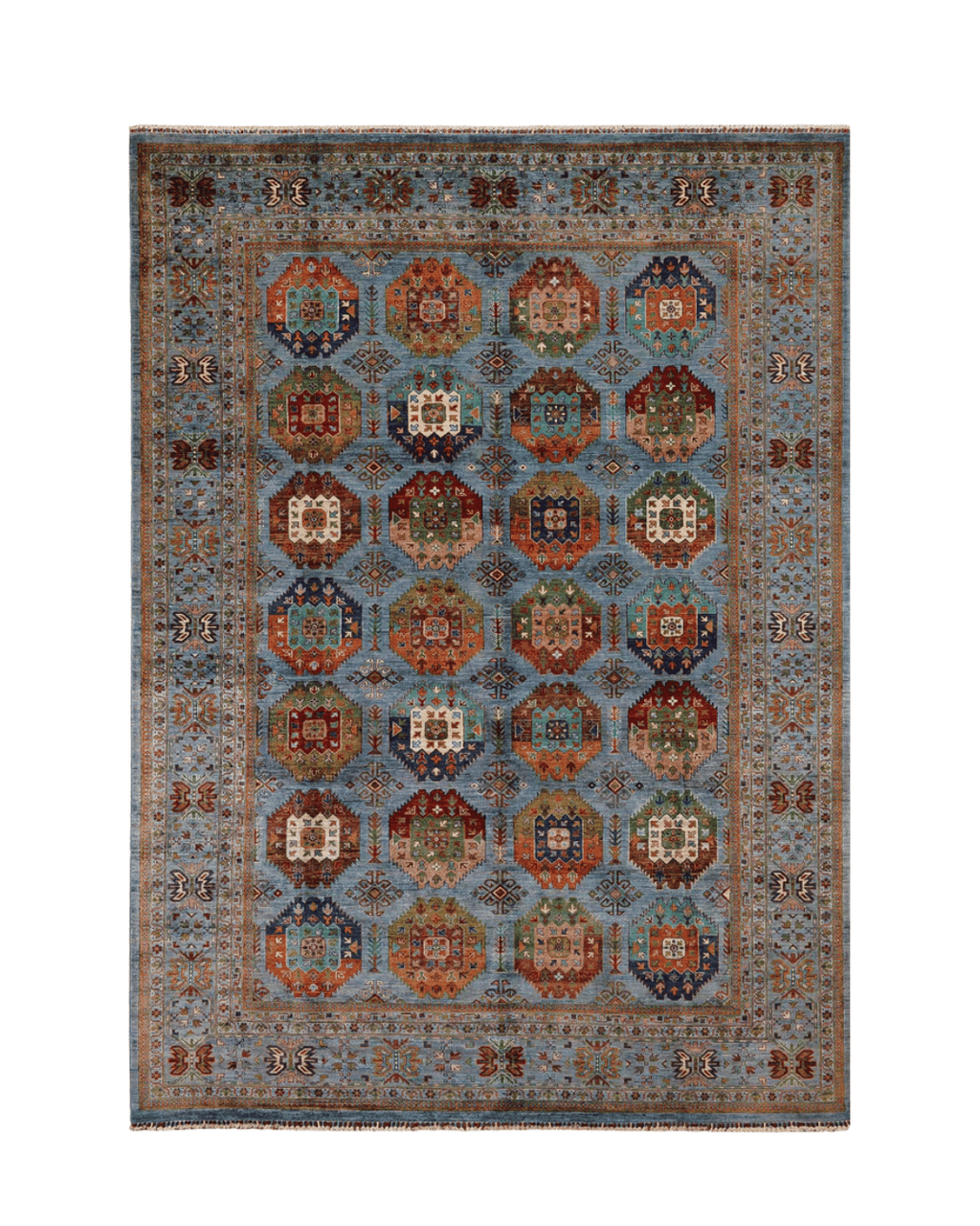 Veziri Hand-Knotted Wool Rug 9' x 12'