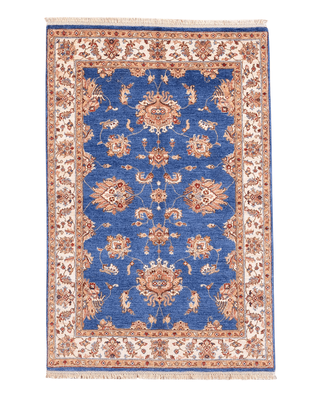 Ushak Hand-Knotted Wool Rug 4' x 6'
