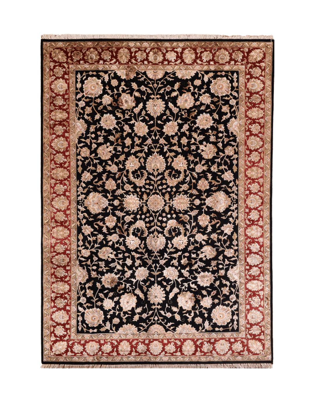 Ottoman Elegance Hand-Knotted Wool Rug 6' 6
