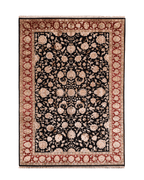 Ottoman Elegance Hand-Knotted Wool Rug 6' 6" x 10'
