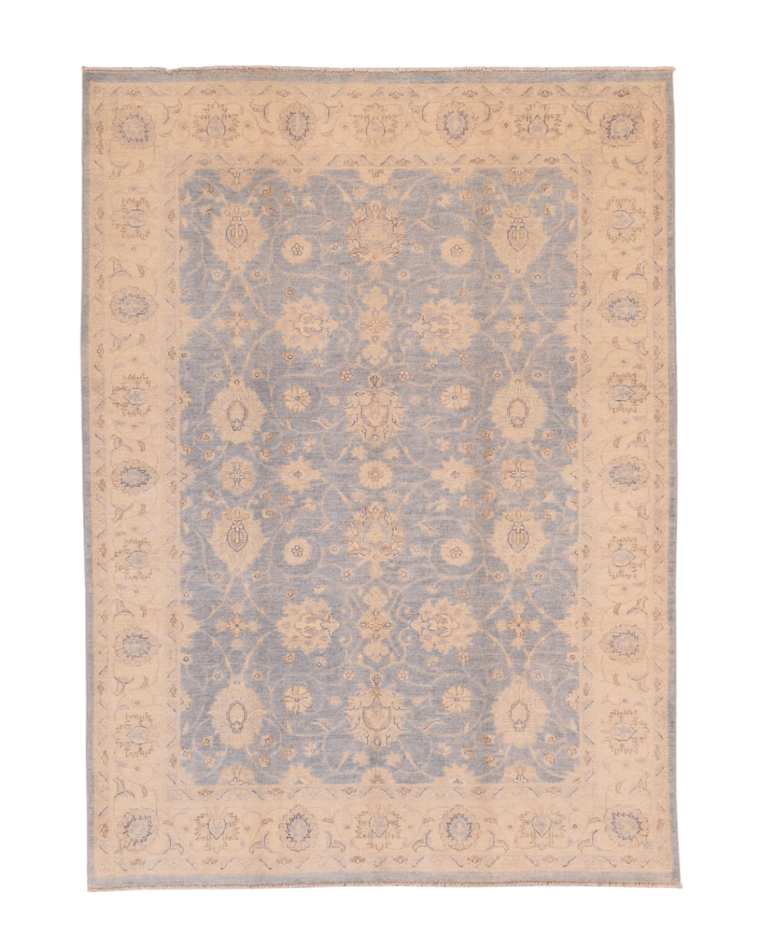 Ushak Hand-Knotted Wool Rug 6' x 8'