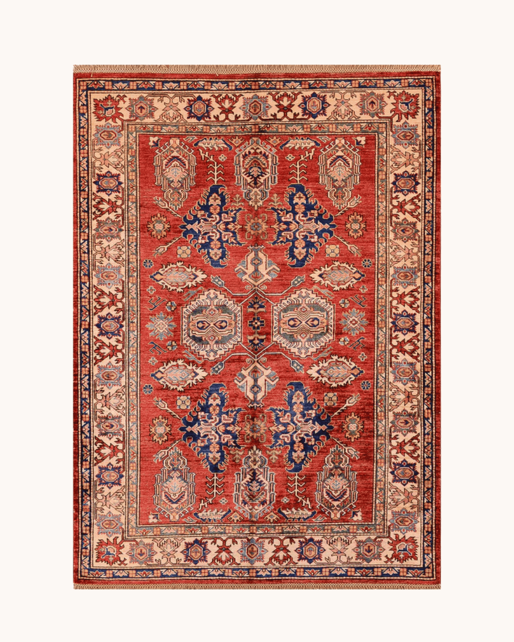 Shirvan Hand-Knotted Wool Rug 4' 9" x 6' 3"
