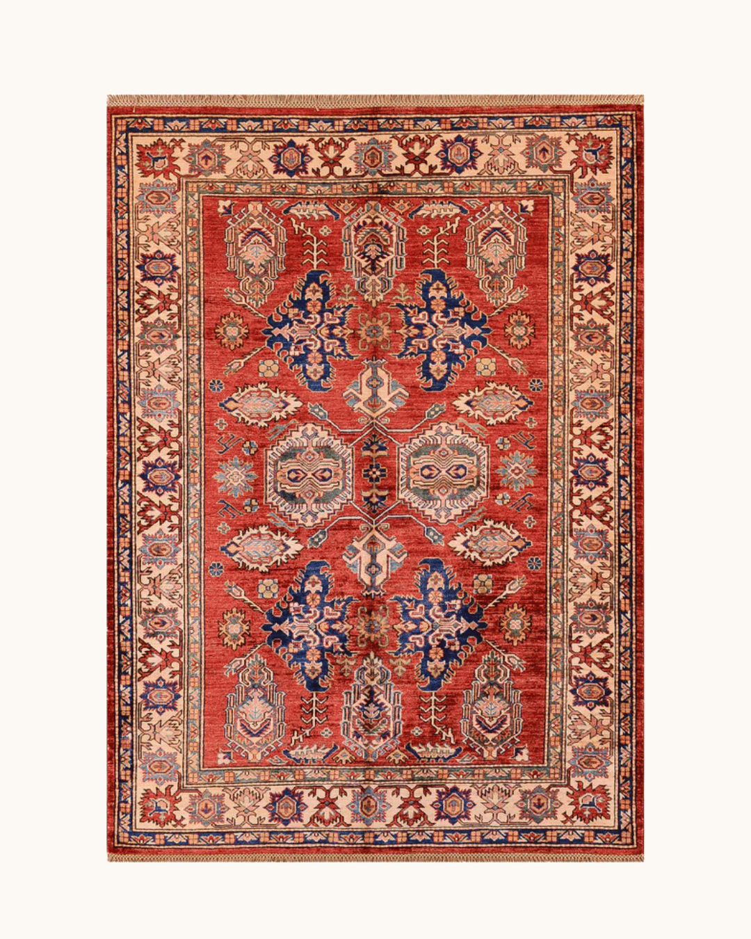 Shirvan Hand-Knotted Wool Rug 4' 9" x 6' 3"