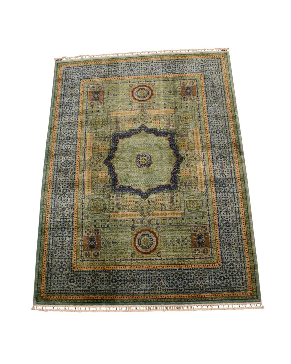 Mamluk Hand-Knotted Wool Rug 5' 9" x 7' 9"