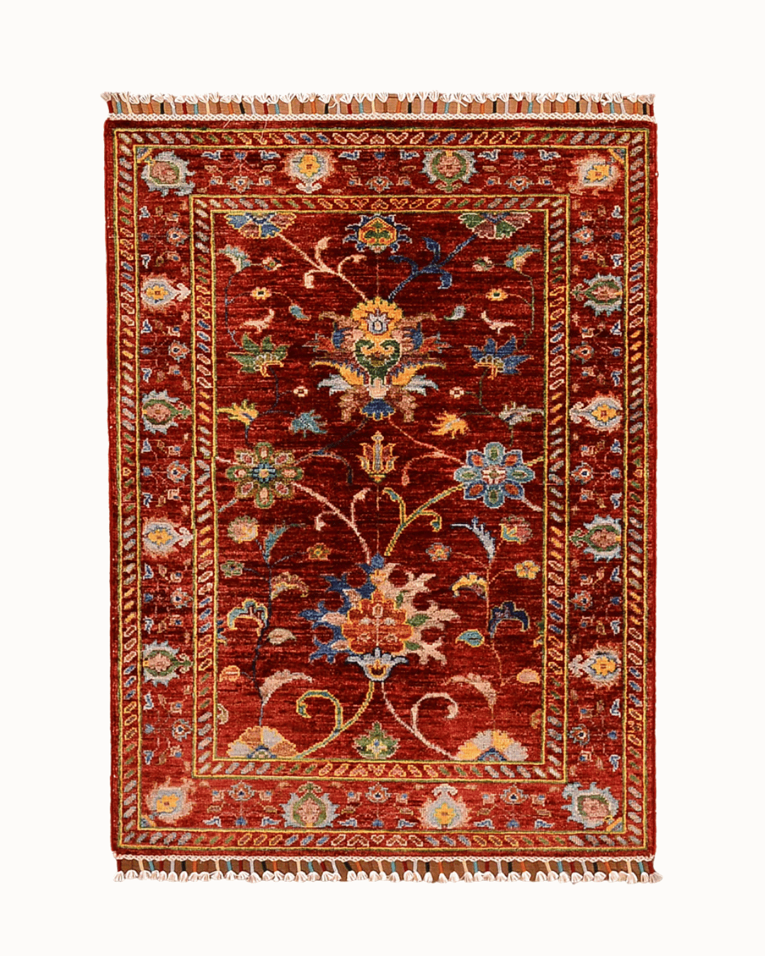 Sultani Hand-Knotted Wool Rug 2' 6" x 3' 9"