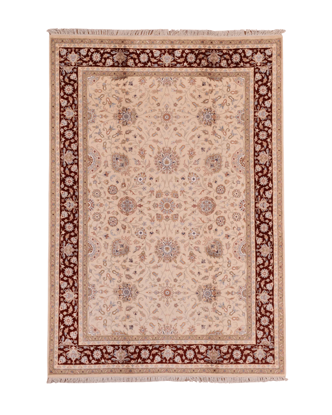 Tapis en laine style afghan 55 x 146 cm