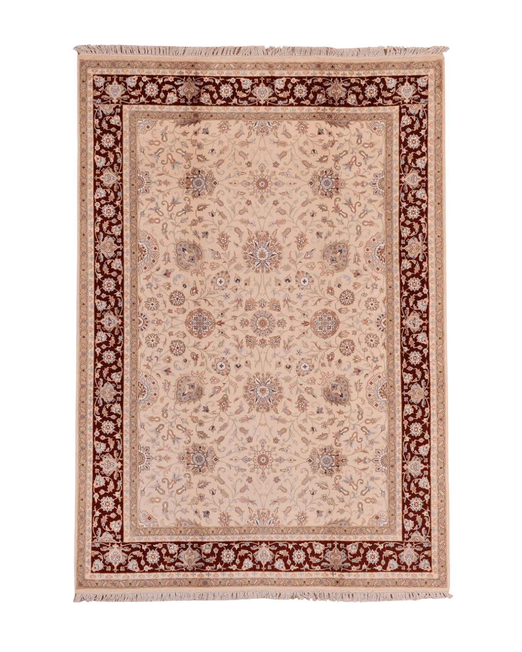 Tapis en laine style afghan 55 x 146 cm