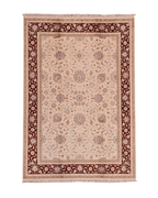 Tapis en laine style afghan 55 x 146 cm