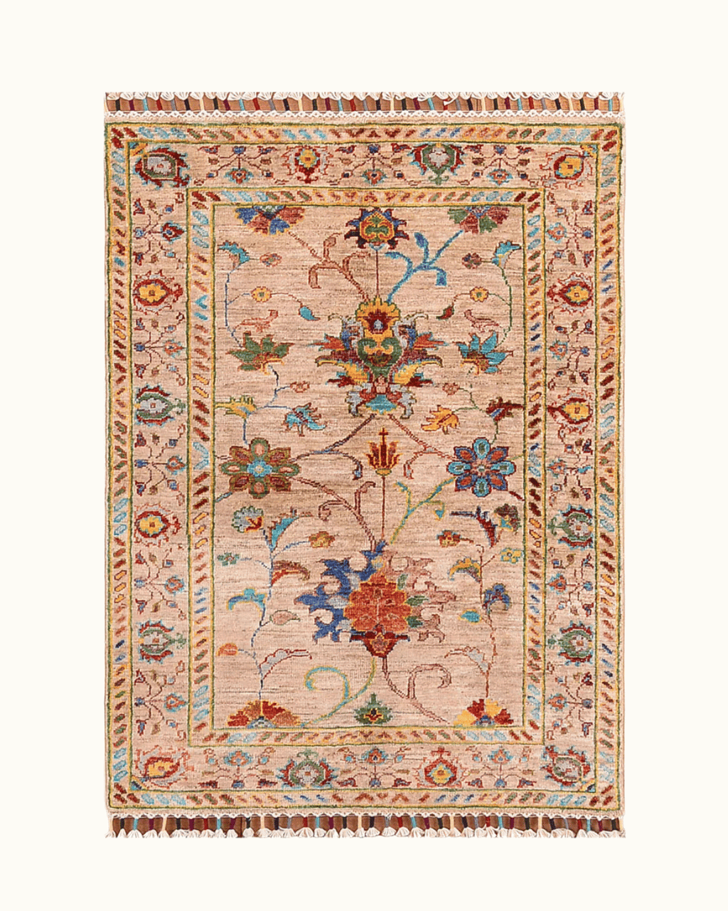 Sultani Hand-Knotted Wool Rug 2' 7" x 3' 9"