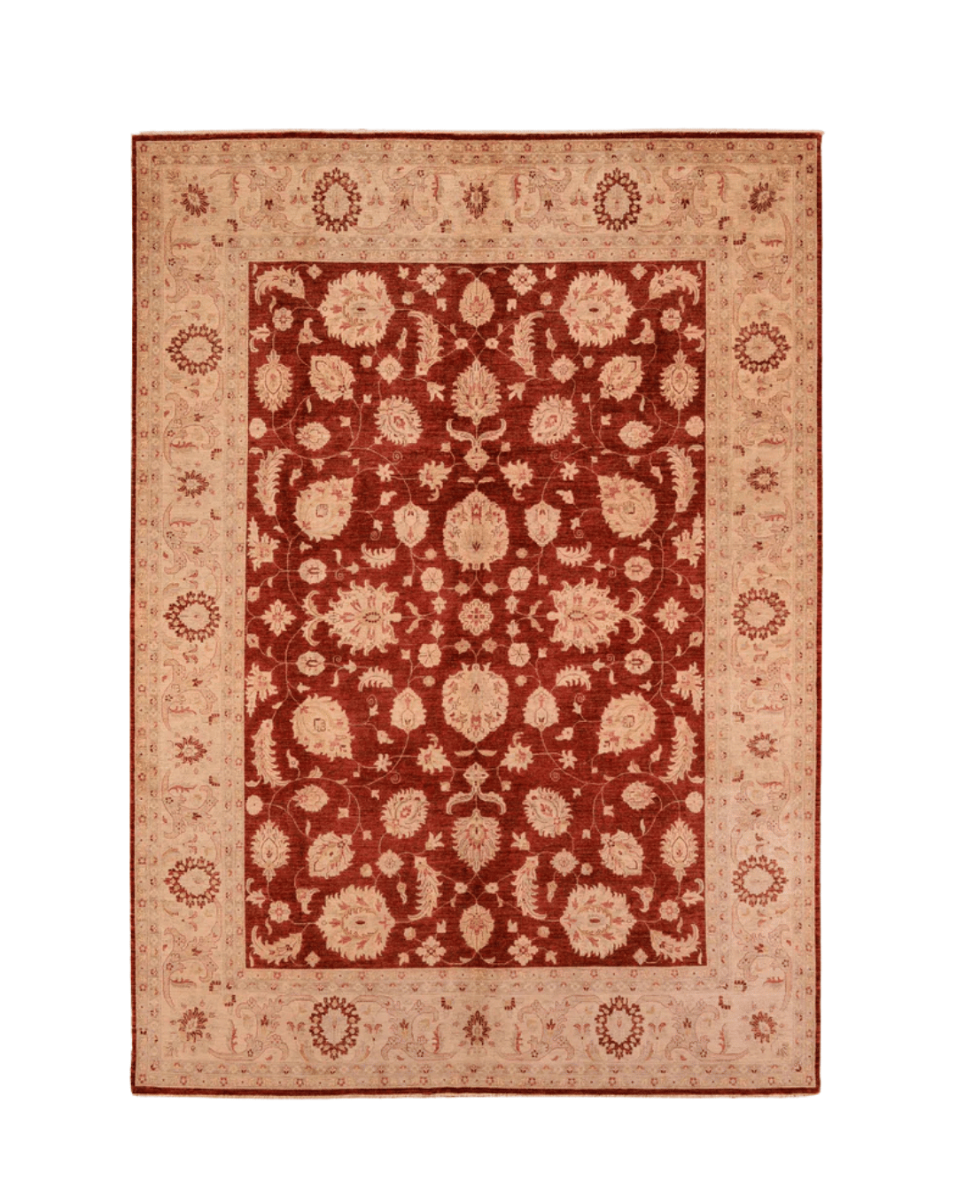 Ushak Hand-Knotted Wool Rug 10' x 13'