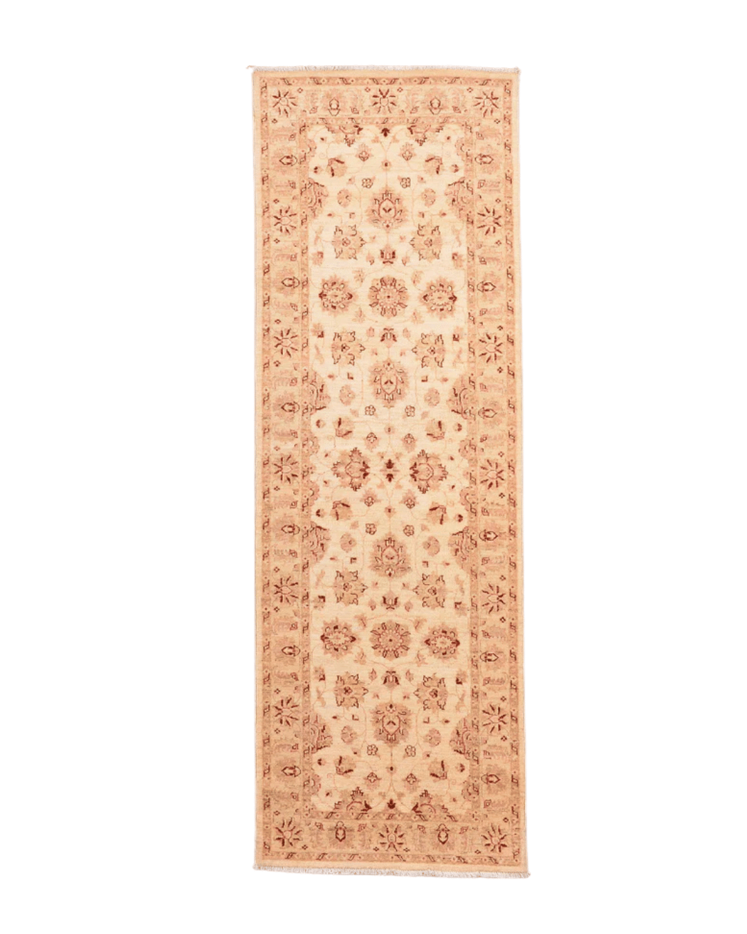 Ushak Hand-Knotted Wool Runner 2' x 8'
