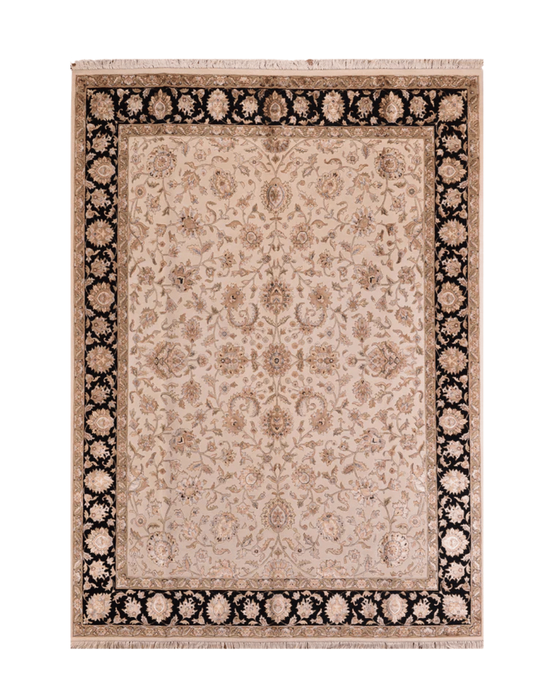 Ottoman Elegance Hand-Knotted Wool Rug 8' 2
