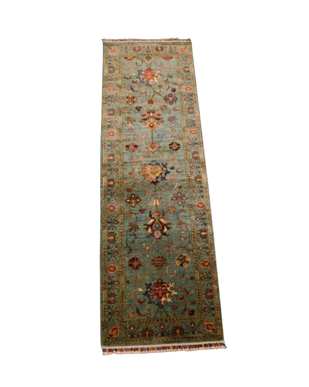 Sultani Hand-Knotted Wool Runner 2' 7
