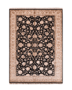 Ottoman Elegance Hand-Knotted Wool Rug 6' 5" x 9' 7"