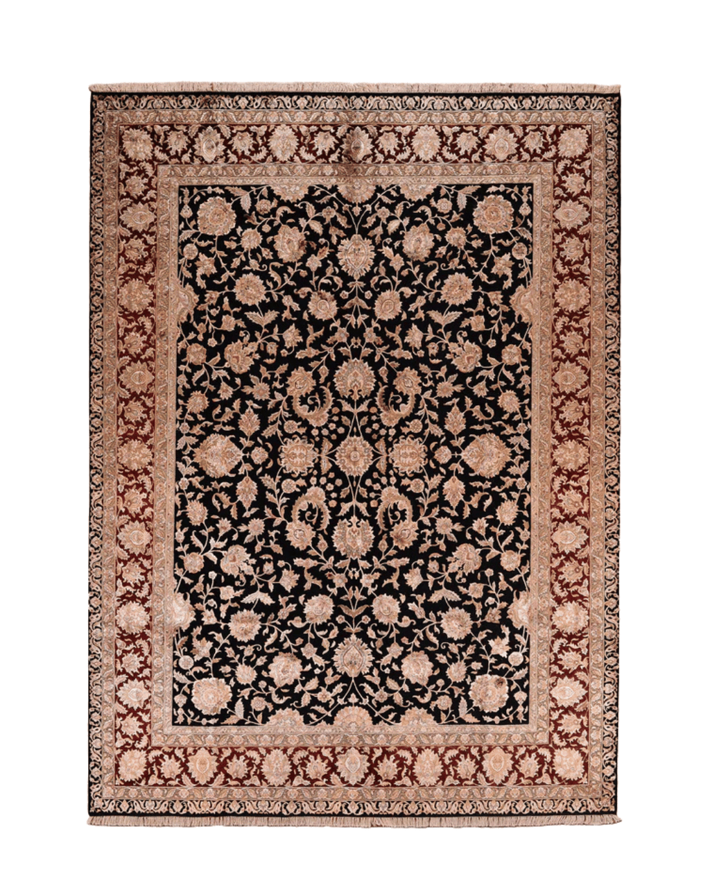 Ottoman Elegance Hand-Knotted Wool Rug 10' 1" x 12' 9"