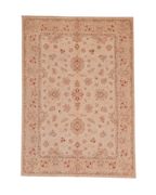 Ushak Hand-Knotted Wool Rug 6' x 8'