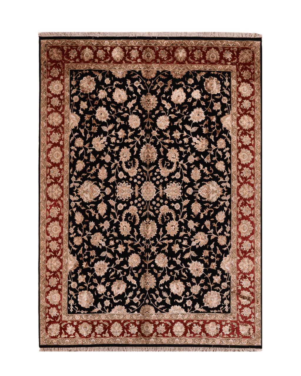 Ottoman Elegance Hand-Knotted Wool Rug 8' x 10' 2"